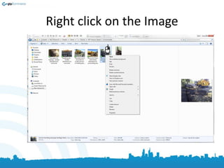 Right click on the Image
 