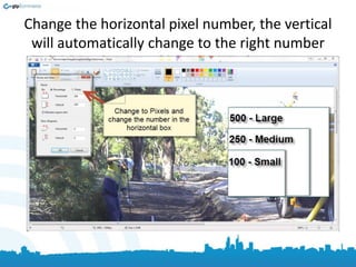 Change the horizontal pixel number, the vertical
will automatically change to the right number
 