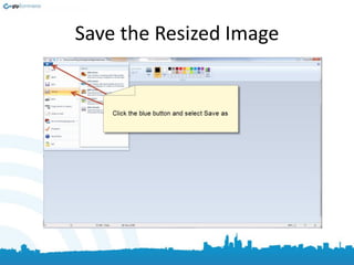 Save the Resized Image
 
