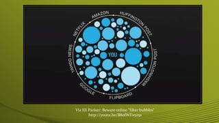 Via Eli Pariser: Beware online "filter bubbles“
http://youtu.be/B8ofWFx525s
 