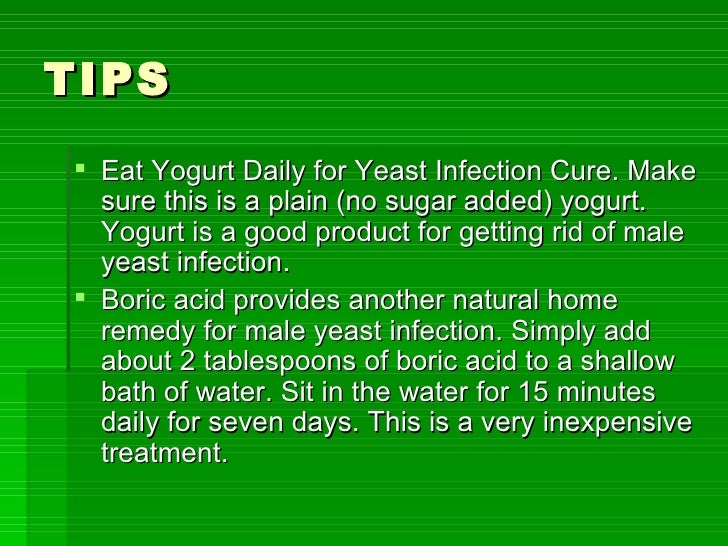 How to cure male yeast infection