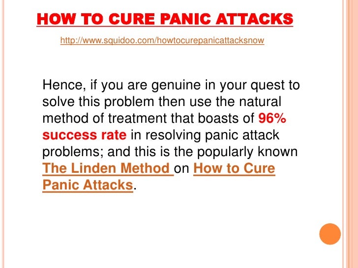 How To Cure Panic Attacks
