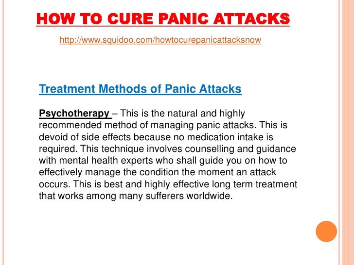 How To Cure Panic Attacks How To Cure Panic Attacks
