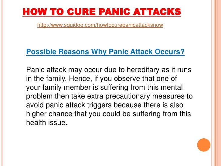 How to cure panic attacks stop panic when attack is imminent
