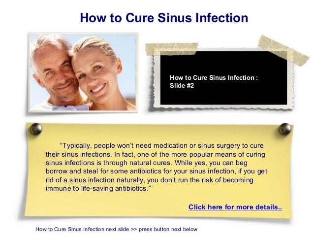 How to cure sinus infection How to cure sinus infection