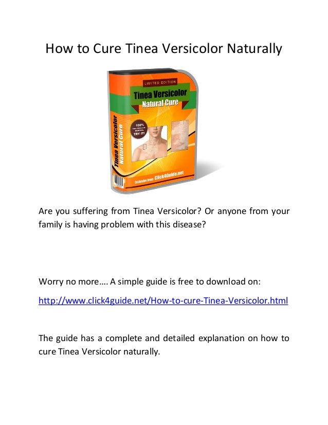 How to Cure Tinea Versicolor Naturally