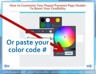 Or paste your
color code #
 