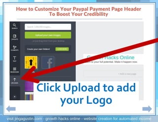 Click Upload to add
your Logo
 