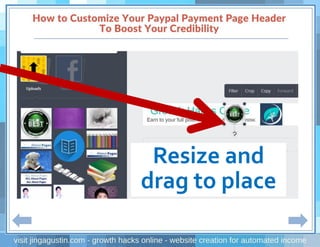 Resize and
drag to place
 
