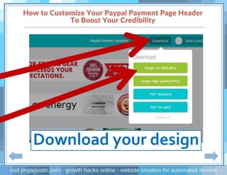 Download your design
 