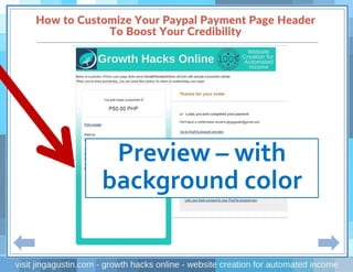 Preview – with
background color
 