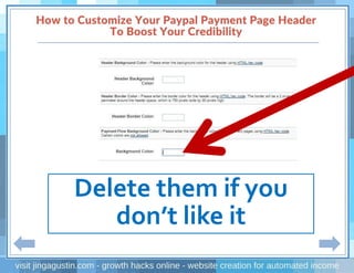 Delete them if you
don’t like it
 