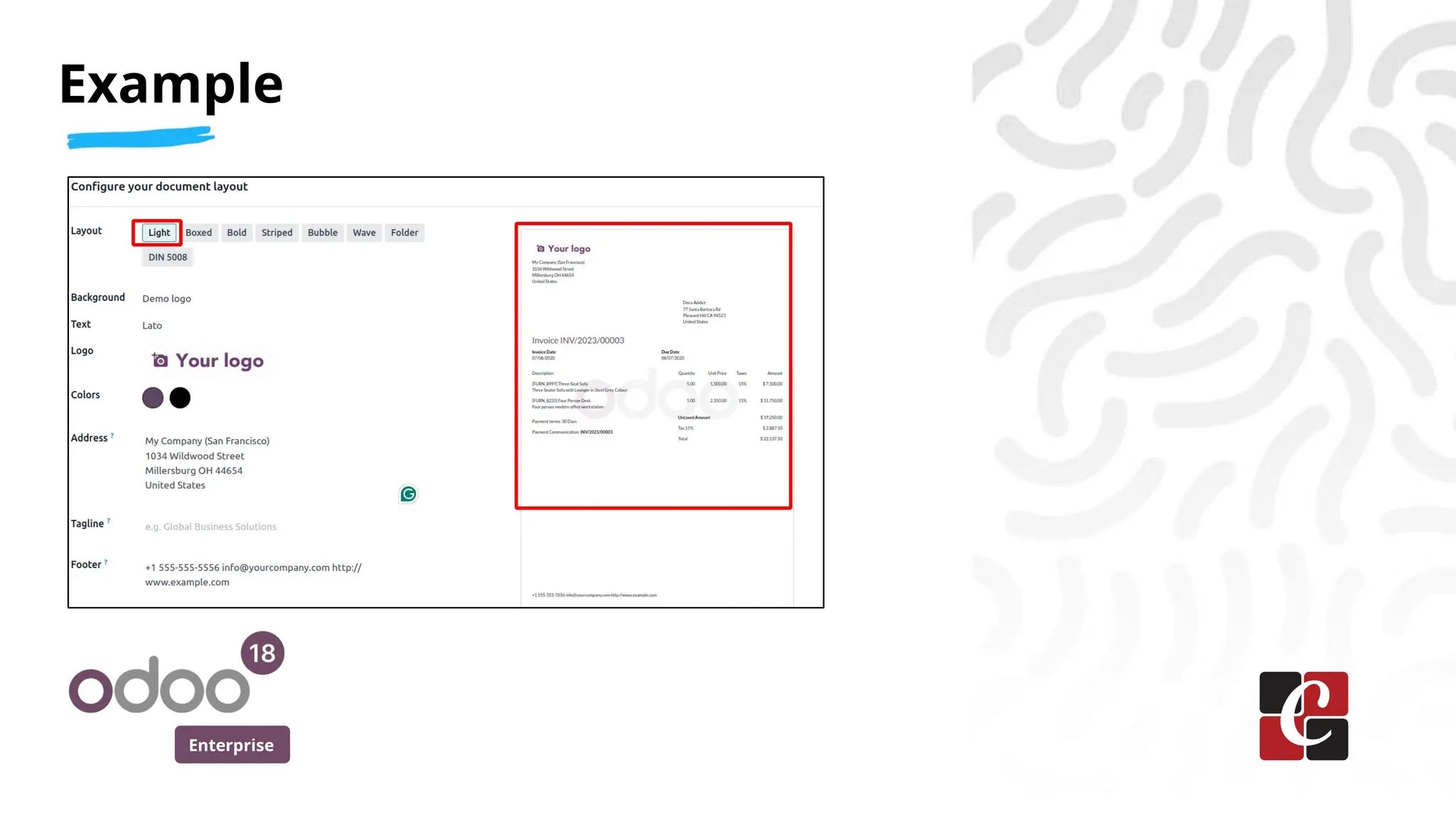 Enterprise
Example
 