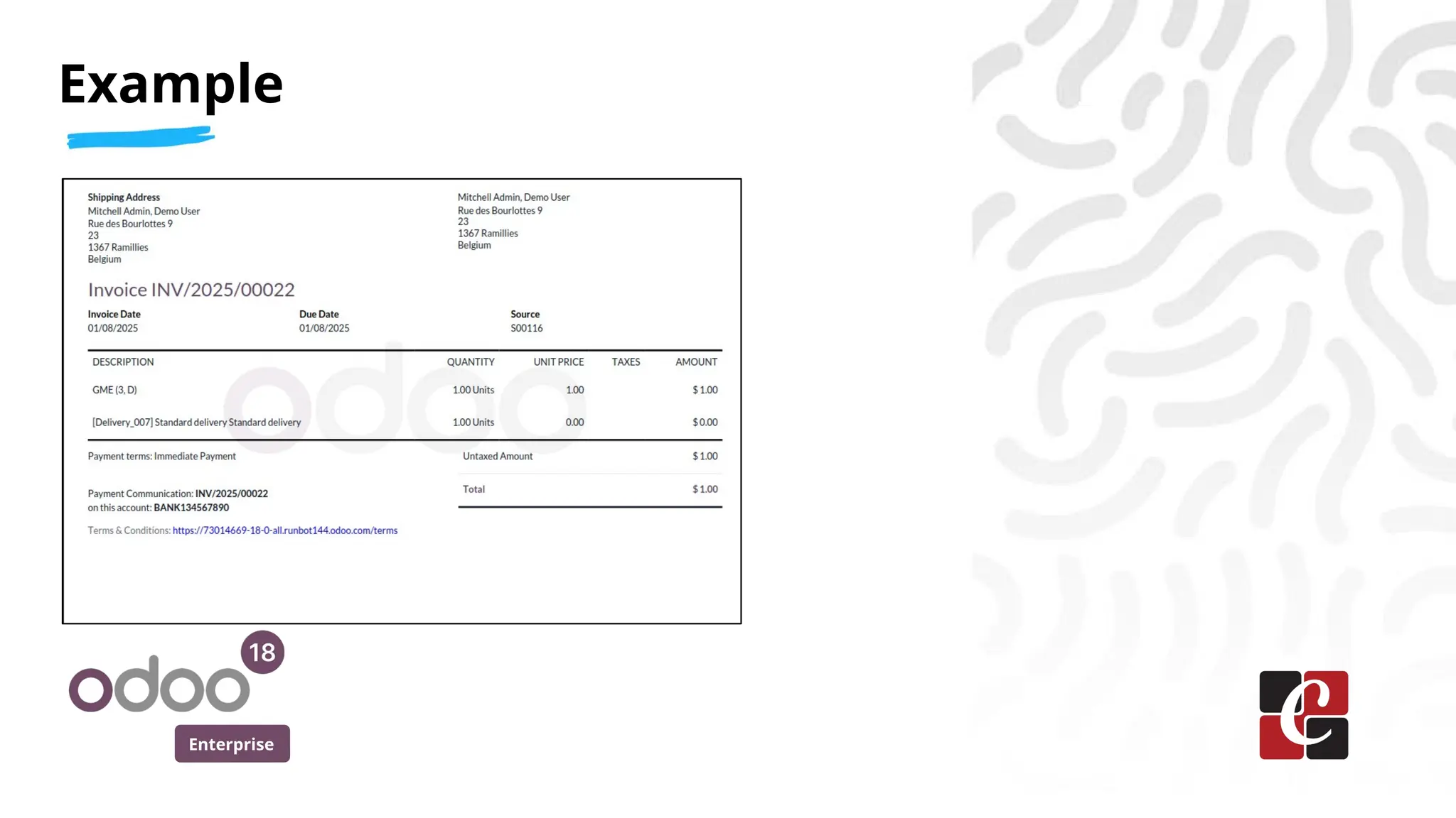 Enterprise
Example
 