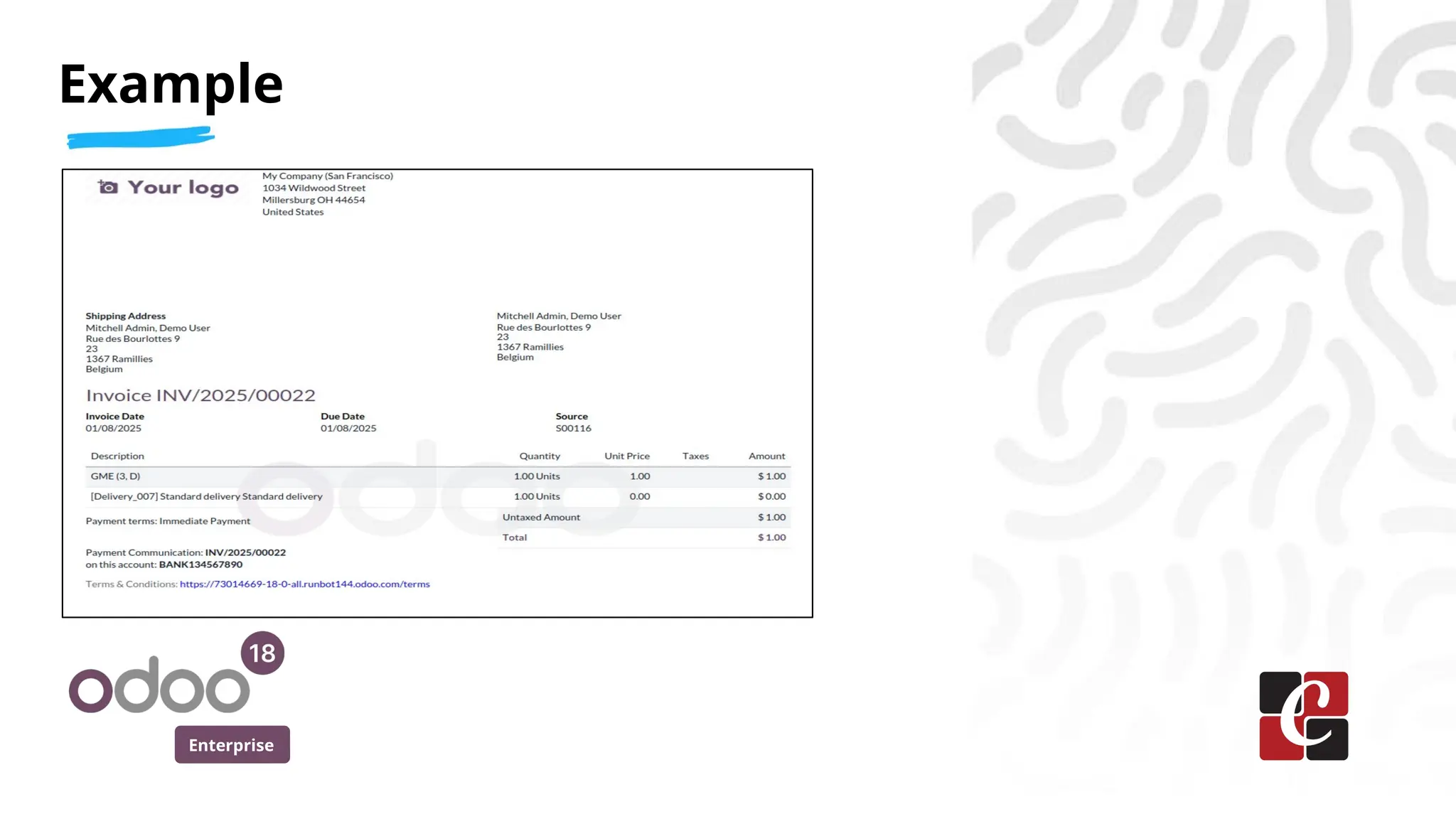 Enterprise
Example
 