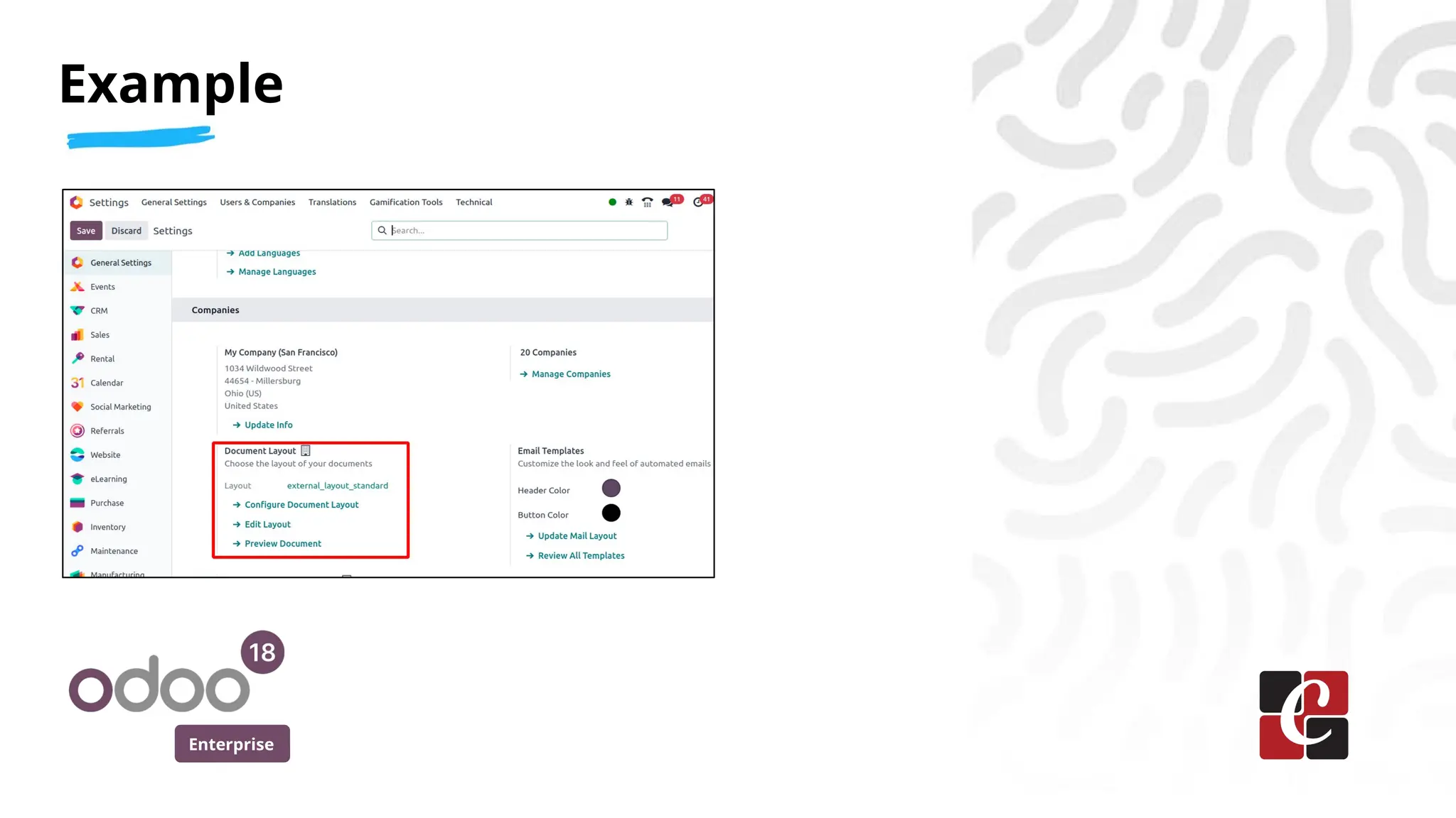 Enterprise
Example
 