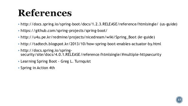 spring boot docs