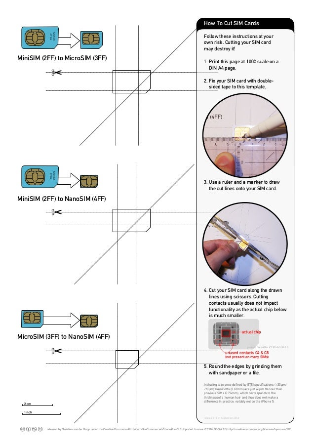 How To Cut Mini And Micro Sim To Nano Sim