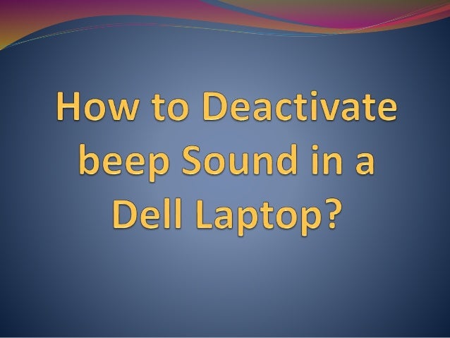 laptop making beeping sound