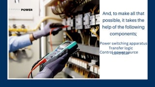 Power switching apparatus
Transfer logic
controller
Control power source
 
