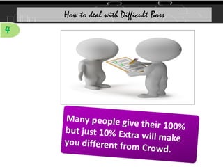 How to deal with Difficult Boss
4
 