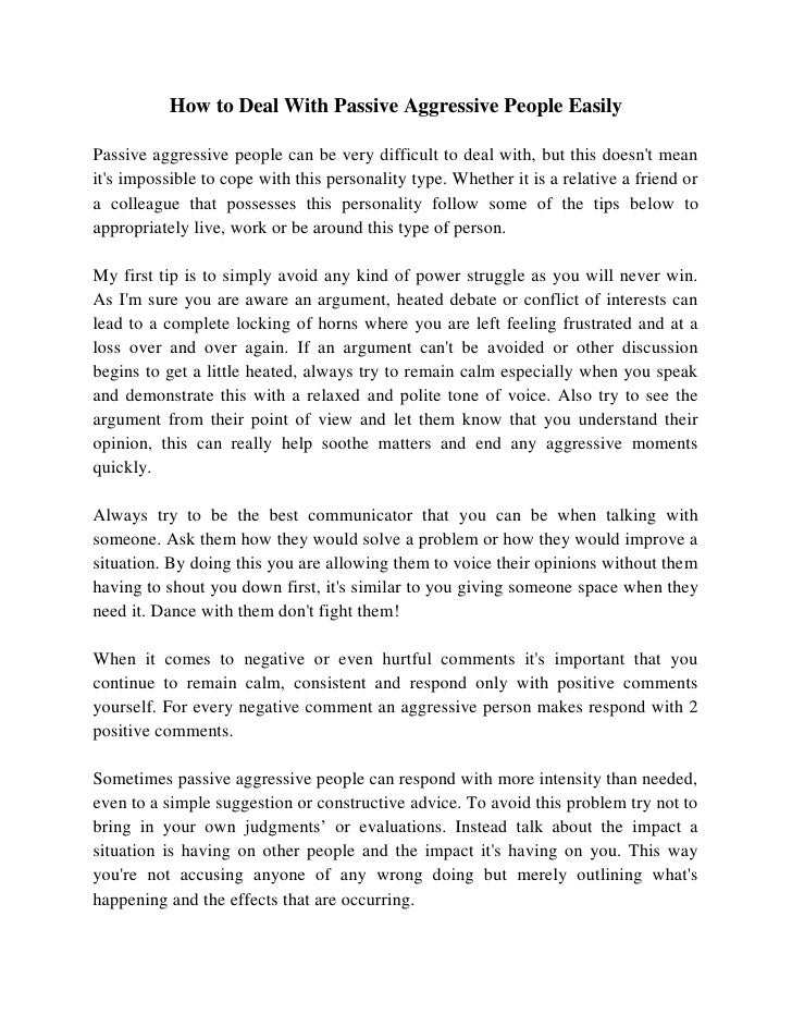 how to aggressive how to deal with passive aggressive easily how to aggressive how to deal with passive aggressive easily