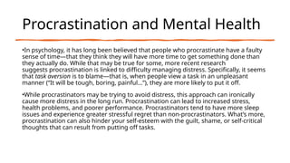Breaking the Cycle: How to Overcome Procrastination in OCD | PPTX