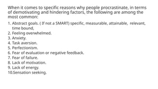 Breaking the Cycle: How to Overcome Procrastination in OCD | PPTX