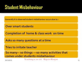 Student Misbehaved How to Deal with Student Misbehaviour | PPT