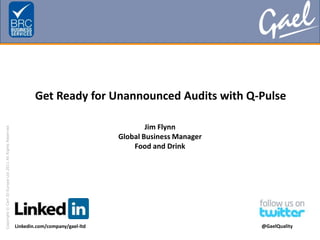 Prea Unannounced Rounds Examples How to deal with Unannounced BRC Audits | PPTX