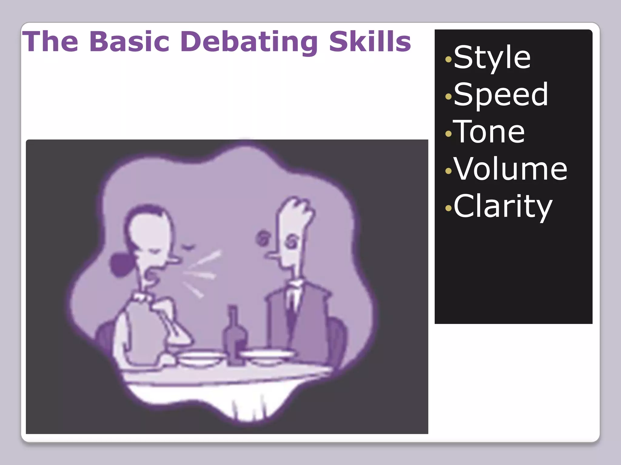 The Basic Debating SkillsStyle