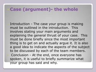 Use of notes and eye contact  Notes are essential, but they must be brief and well organized to be effective.  There is absolutely no point in trying to speak without notes. Of course, notes should never become obtrusive and damage your contact with the audience, nor should they ever be read from verbatim.  Most people sketch out the main headings of their speech, with brief notes under each.  