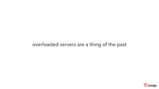 overloaded servers are a thing of the past
 