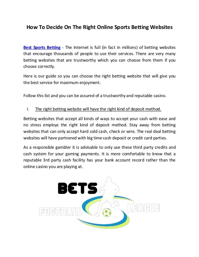 What are the best sports betting websites What are the best sports betting websites