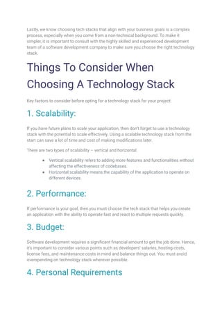 How to Decide Technology Stack for Your Next Software Development ...