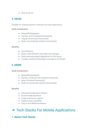 How to Decide Technology Stack for Your Next Software Development ...