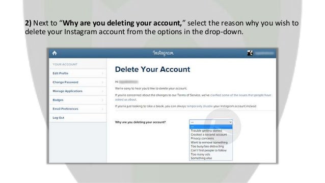 How To Delete Your Instagram Account