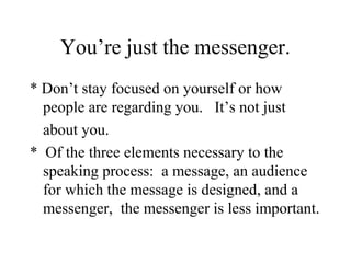 Delivering Simple Message How to deliver a speech | PPT