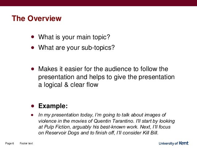 academic presentation example