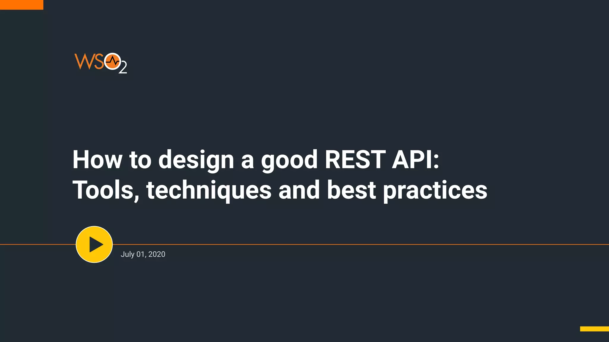 How to design a good rest api tools, techniques and best practices. | PPT