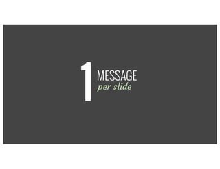 MESSAGE
1per slide
 