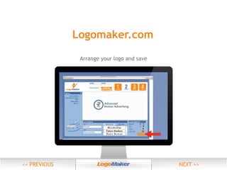 Logomaker.com
Arrange your logo and save

 