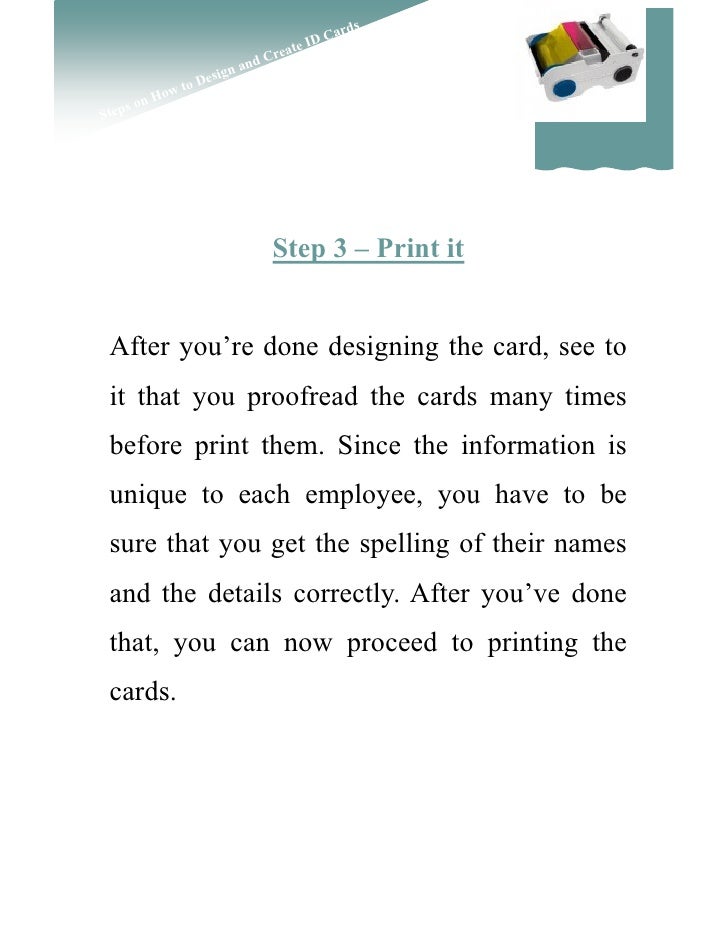 how to make an id card