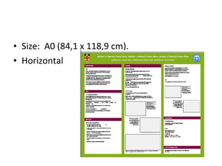 • Size: A0 (84,1 x 118,9 cm).
• Horizontal