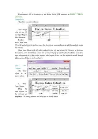 How to design a report with fine report reporting tool | DOC