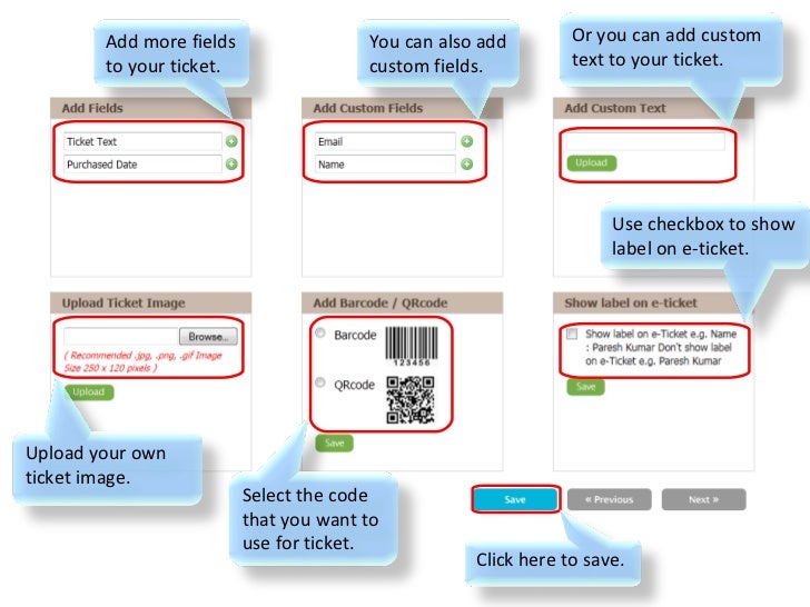 how to design tickets