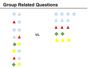 Group Related Questions




             vs.
 