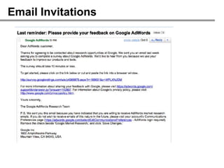 Email Invitations
 