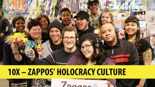 10X – ZAPPOS’ HOLOCRACY CULTURE
 