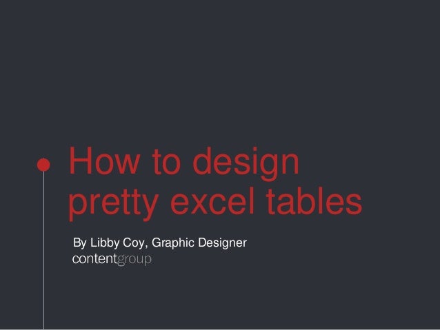 excel design